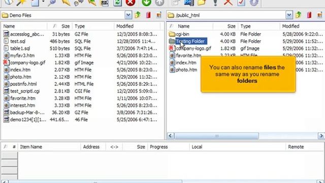 Managing files/folders in CuteFTP смотреть онлайн