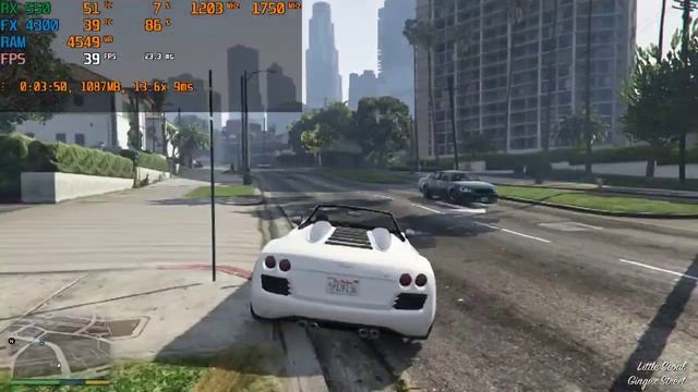 Test GTA V RX 550 + FX 4300 смотреть онлайн