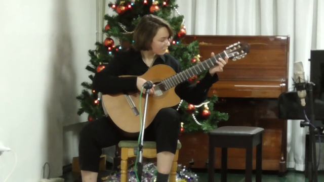 Эстонская народная песня, Вандерс "Ча-ча-ча" / играет на гитаре Полина Складник смотреть онлайн