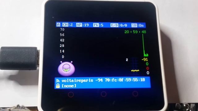 ESP32-WiFi-Hash-Monster on M5Core2 смотреть онлайн