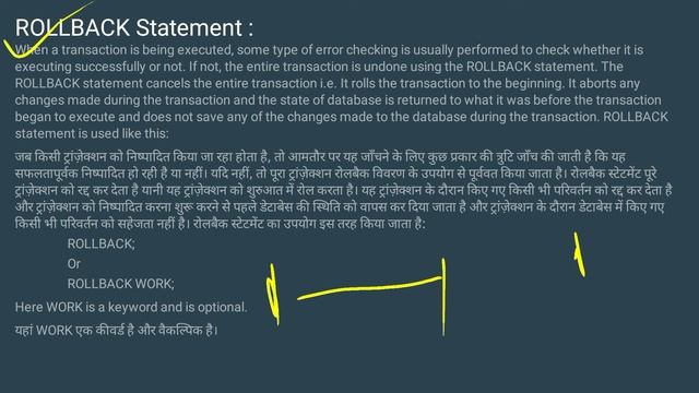 SQL Transactions, COMMIT, ROLL BACK, SAVE POINT смотреть онлайн
