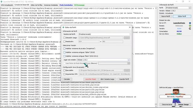Como actualizar Minecraft launcher fenix e instalar OptiFine смотреть онлайн