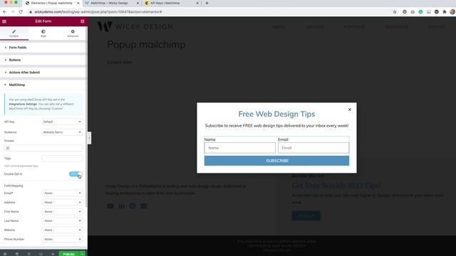 How to Add a MailChimp Popup with Elementor смотреть онлайн