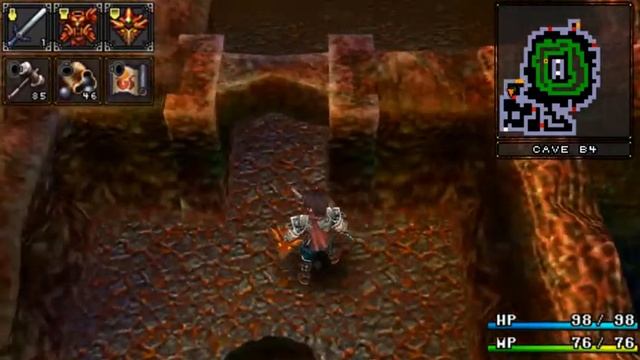 Brandish: The Dark Revenant (PSP) Cave B4 Walkthrough смотреть онлайн