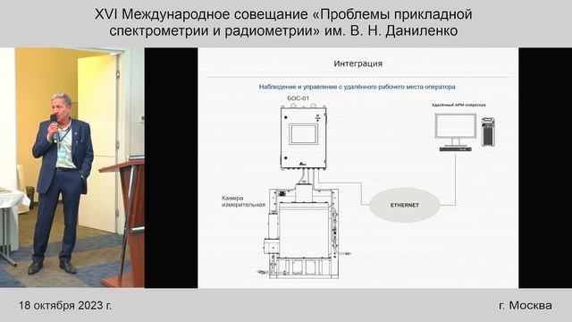 Савин Валерий Михайлович. Радиометры-спектрометры объёмной активности гамма-излучающих радионуклидо