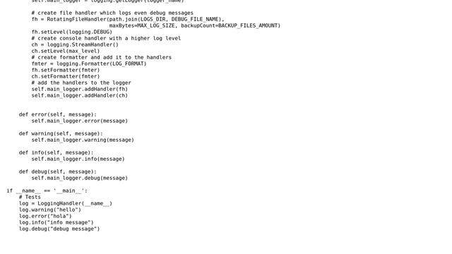 Code Review: Python logging handler смотреть онлайн