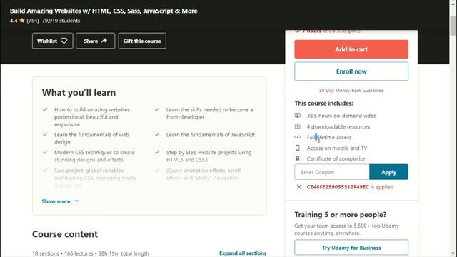 Build Amazing Websites w/ HTML, CSS, Sass, JavaScript & More || udemy courses смотреть онлайн