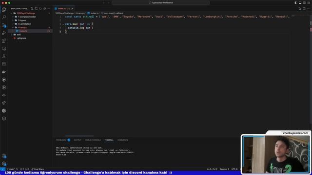 Array Nedir, Typescript'te Yeri Nedir - Typescript Tutorial смотреть онлайн