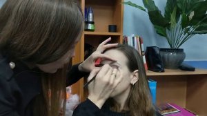 Деловой макияж, макияж глубоко посаженных глаз, контуринг лица