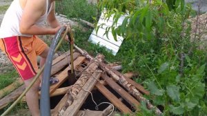 Прочистка скважину компрессором