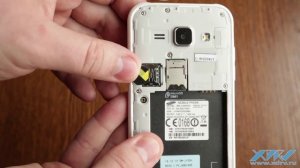 Как вставить SIM-карту в Samsung Galaxy J1 (XDRV.RU)