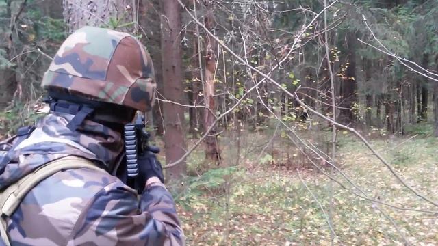 Фрагмент игры в Страйкбол 10 октября 2015 год г. Красноармейск смотреть онлайн