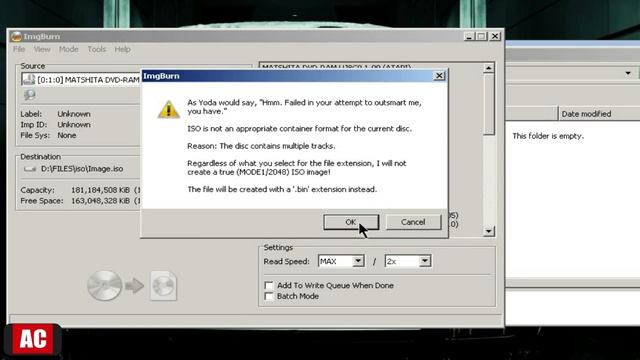 Create .BIN and .CUE file from Audio CD on Windows-ImgBurn смотреть онлайн