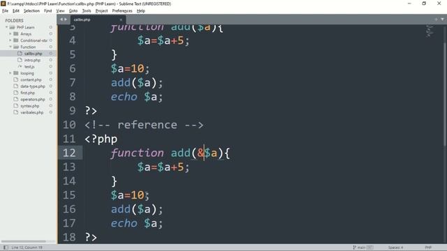 ⏺ PHP Function | Call By Value | Call By Reference In Hindi смотреть онлайн