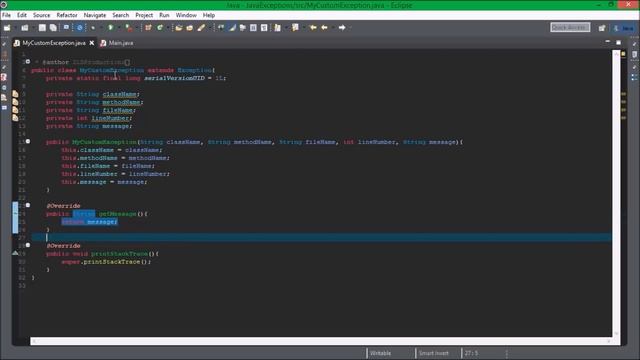 How To Make a Custom Java Exception смотреть онлайн