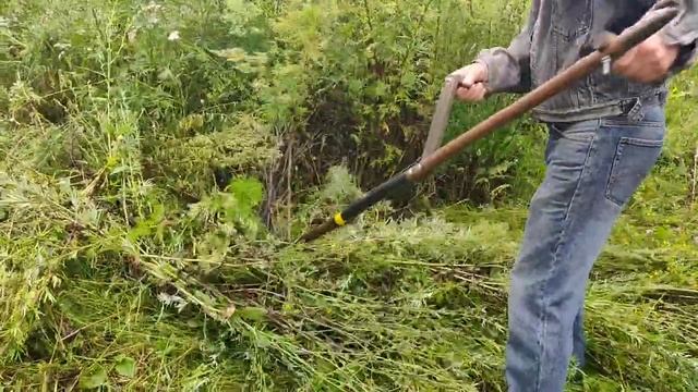 Кустарниковая ручная коса Арти 40см. Тест по бурьяну. Scythe. смотреть онлайн