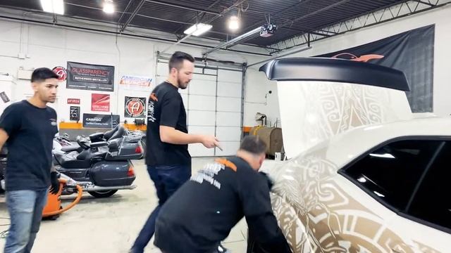 BEST Ceramic Coating for Vinyl Wrap & PPF Protection | CarPro CQUARTZ Skin (1200+ hp SRT Hellcat) смотреть онлайн