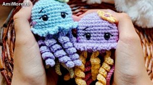 Амигуруми: схема Маленькие Медузки | Игрушки вязаные крючком