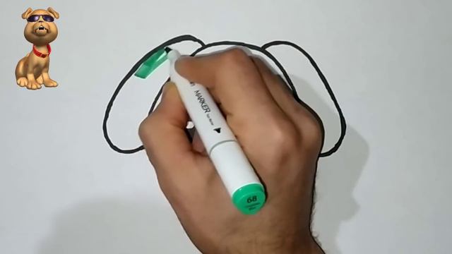 Bolalar uchun Kuchukcha rasm chizish. Drawing Puppy for children. Рисование Щенок для детей смотреть онлайн