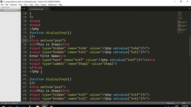 In PHP | A Web Page Many Forms | A Forms Multiple Submit Buttons | In marathi смотреть онлайн