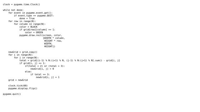 Code Review: Python implementation of Conway's Game of Life смотреть онлайн