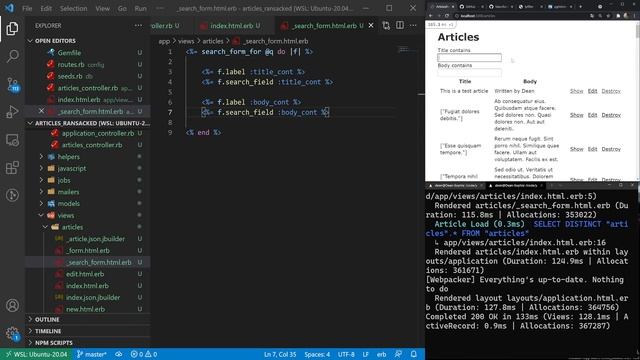 Search And Sort In Ruby On Rails 6 With The Rails Ransack Gem смотреть онлайн