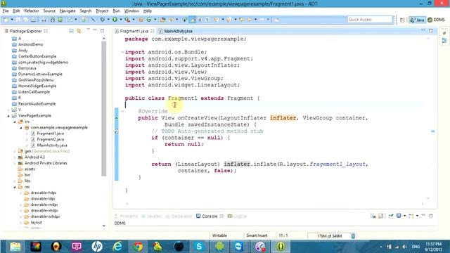 Android ViewPager Example using java code смотреть онлайн