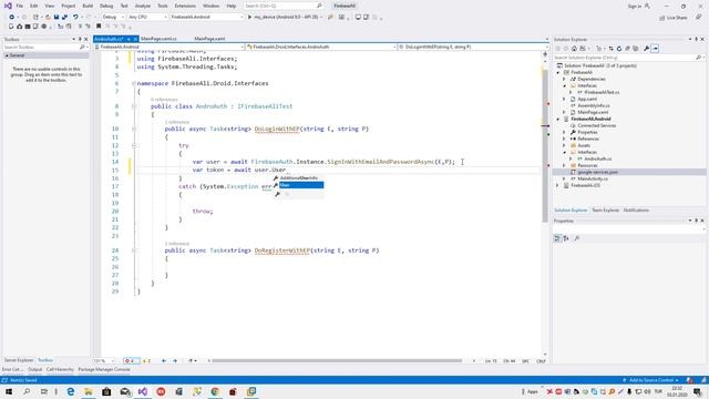 Xamarin Android Firebase Auth - 1 смотреть онлайн