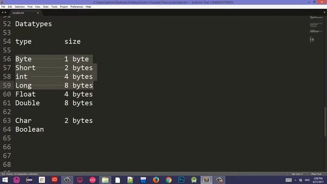 #6 Kotlin Tutorial English | Variable and Datatypes смотреть онлайн