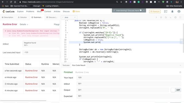 LeetCode Problem #7 смотреть онлайн
