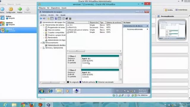 RAID 0 RAID 1 con VirtualBox y Windows 7 смотреть онлайн