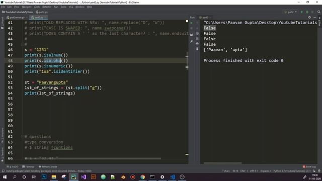 Python Tutorials - Crash Course - Part 2 - Intermediate Python (1/2) смотреть онлайн