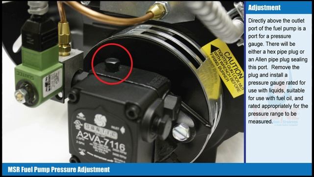MSR Pump Pressure Adjustment HD смотреть онлайн