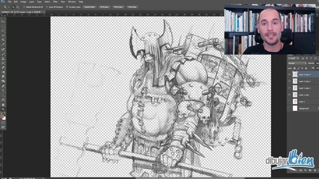 Truco para Escanear dibujos de lápiz o tinta nivel pro, en Photoshop. Dibujar Bien .com смотреть онлайн