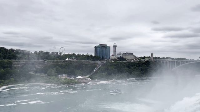 Водопад Ниагара Фоллс со стороны США. Niagara Falls USA. смотреть онлайн