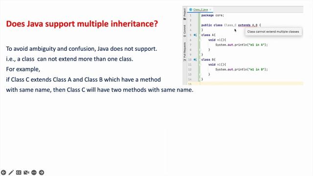 Does Java support multiple inheritance? смотреть онлайн
