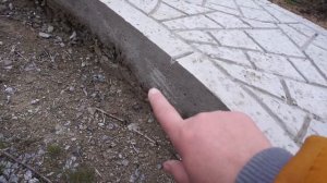 Дорожка из бетона. Что с ней стало?