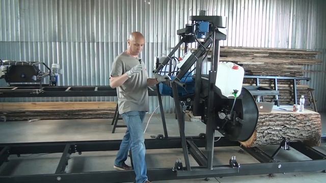 Модернизация подъемного механизма ленточной пилорамы Lenker HBS-5