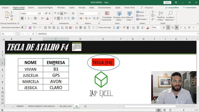 Excel - o atalho do F4 смотреть онлайн