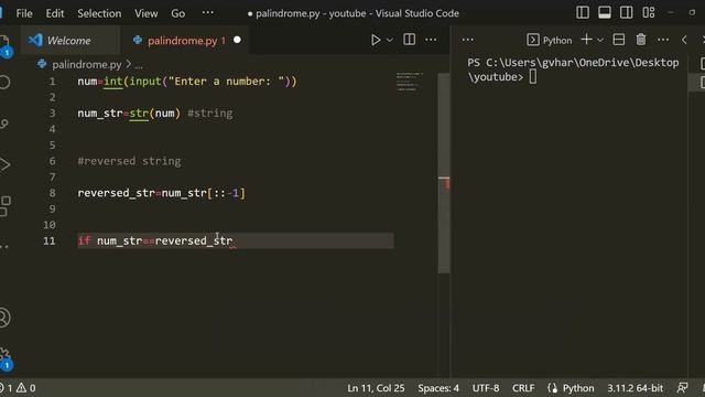Python Program to check whether a number is a Palindrome || Python Programming || Palindrome смотреть онлайн