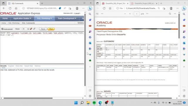 Simulasi membuat database di oracle - Database Penyewaan Media Online смотреть онлайн