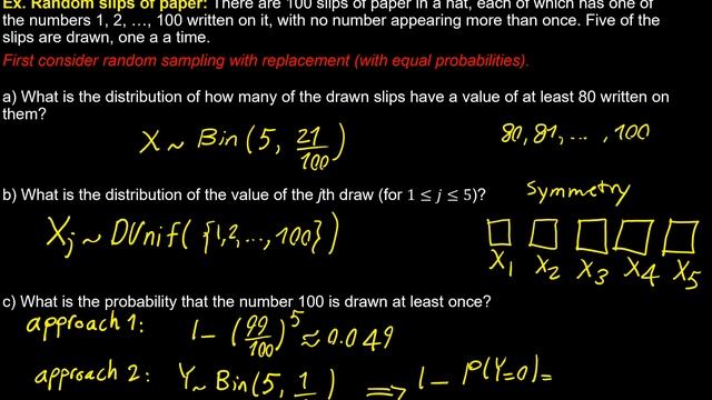 Lecture A03- part 4 Discrete Uniform distribution; Random slips of paper example (in Farsi) смотреть онлайн