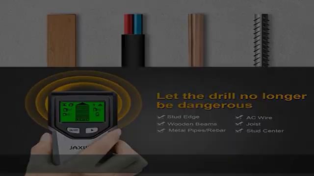 Stud Finder Wall Scanner - 5 In 1 Stud Detector With Intelligent Microprocessor Chip And HD LCD Dis