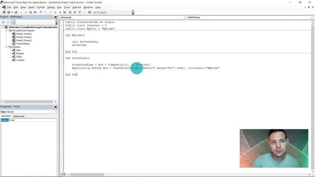 Candlestick chart / graph with automatic time updates in #Excel and #VBA | Excelerate смотреть онлайн