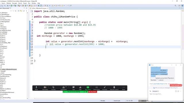 java, ch2hwE 12, modify a random number method to create random decimal numbers. use printf metho смотреть онлайн