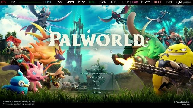 Palworld a 60 FPS en la Steam Deck - Asus Rog Ally - Windows - Linux | FSR3 + Frame Generation смотреть онлайн