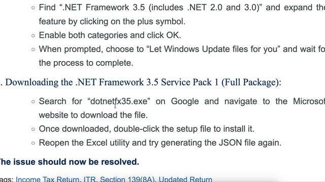 Fix JSON File From Excel Utility Of Income Tax Return Is Not Generating: Saving On Windows PC смотреть онлайн