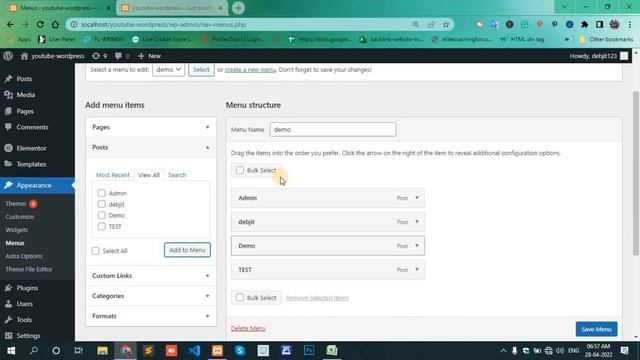 how to add posts to menu in wordpress || WordPress add posts to menu automatically смотреть онлайн