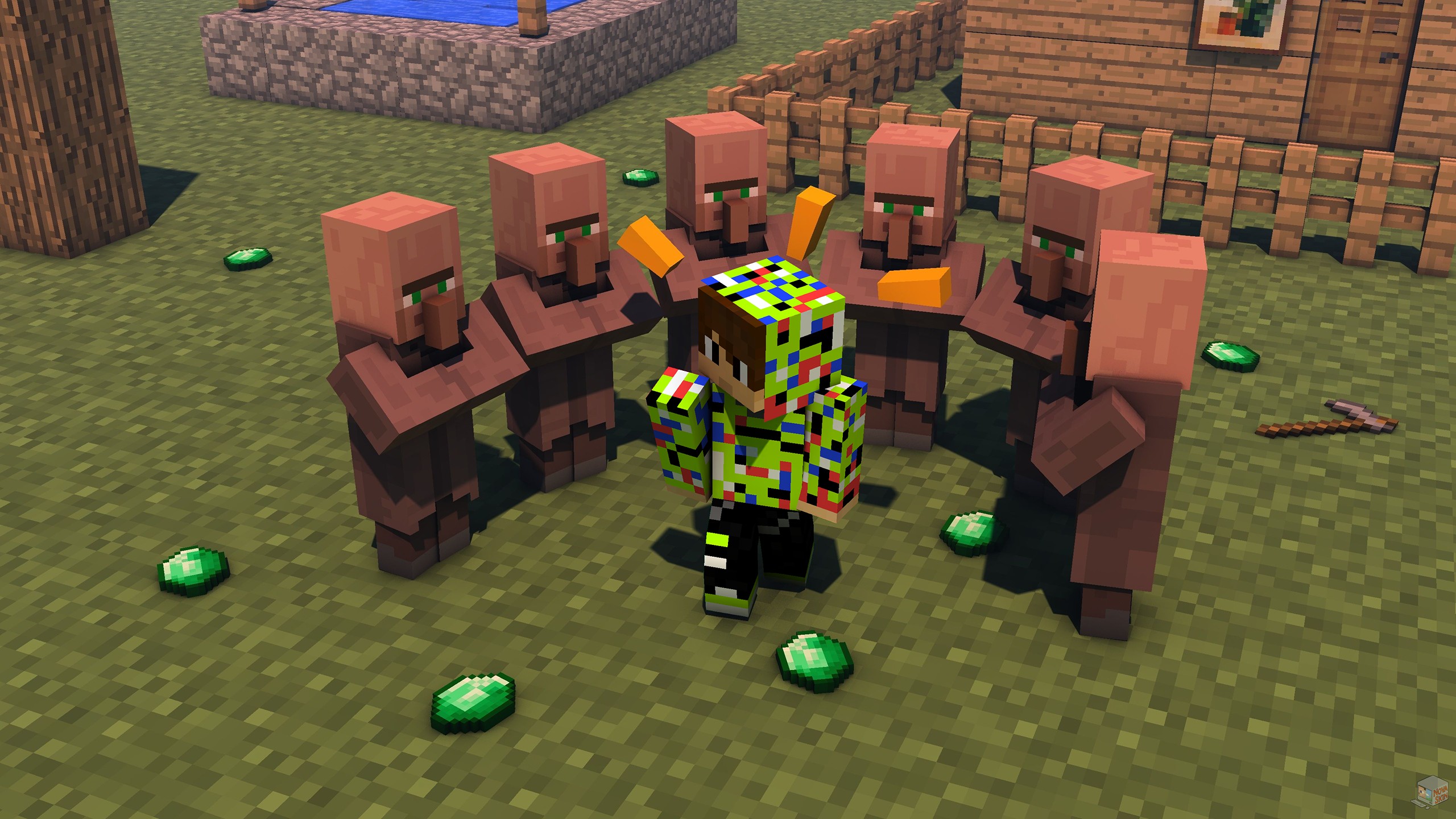 3 cпособа спрятать изумруды в деревне жителей. смотреть онлайн