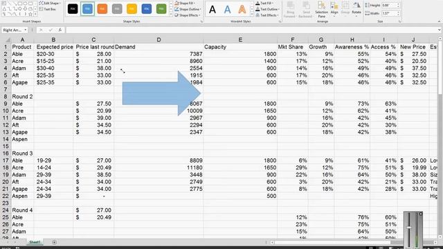 How to insert and manipulate shapes in Microsoft Excel 2013 смотреть онлайн